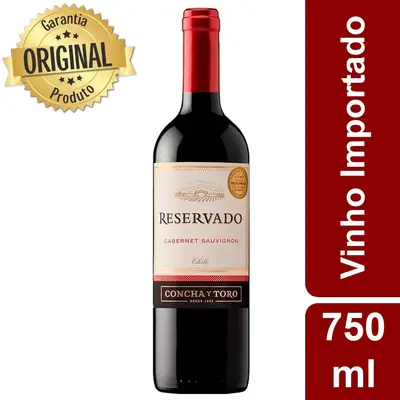 CONCHA Y TORO VINHO RESERVADO CABERNET SAUVIGNON 750ML