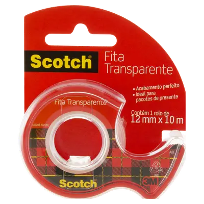 3M SCOTCH FITA ADESIVA TRANSPARENTE 12MM X 10M 1UN