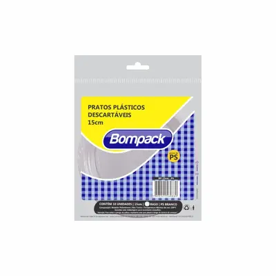 BOMPACK PRATO DESCARTAVEL 15CM