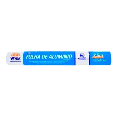 PAPEL ALUMINIO WYDA 45CM/7,5M 1UN