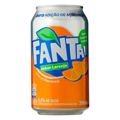 FANTA LATA LARANJA SEM AÇUCAR 350ML