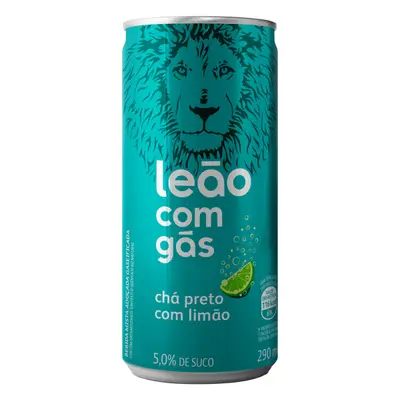 LEAO BEBIDA CHA PRETO LIMAO C/GAS 290ML