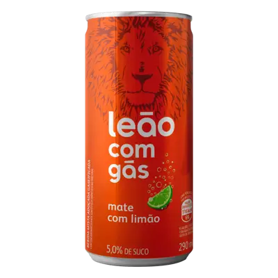 LEAO BEBIDA MATTE LIMAO COM GAS 290ML