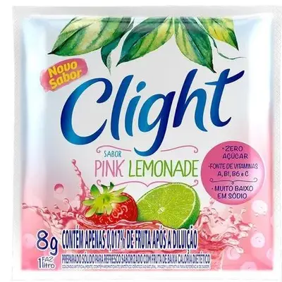 REFRESCO EM PO CLIGHT PINK LEMONADE 8G