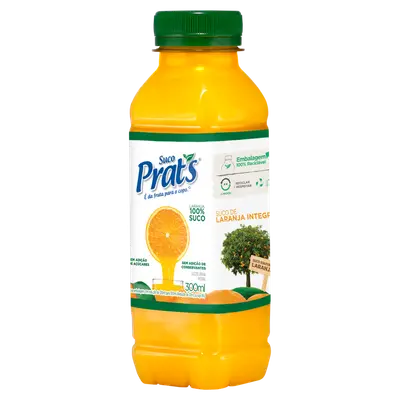 SUCO PRATS LARANJA INTEGRAL PET 300 ML