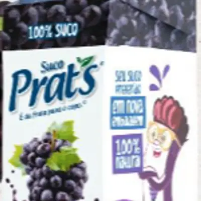 SUCO PRATS UVA 100% TETRA PAK 200ML