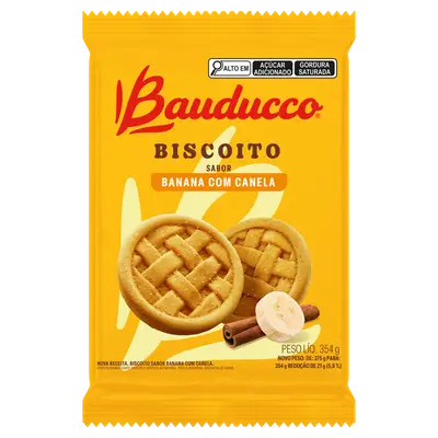 BAUDUCCO BISCOITO BANANA C/ CANELA 354G