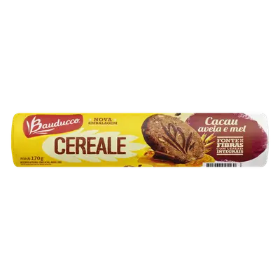 BAUDUCCO BISCOITO CEREALE CACAU AVEIA E MEL 170G