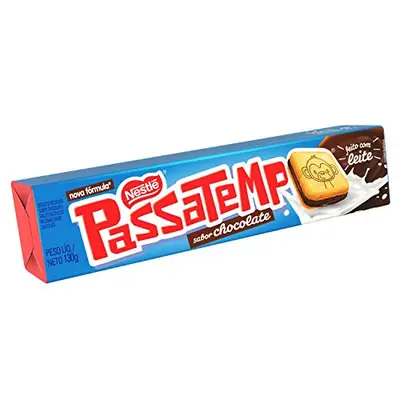 BISCOITO PASSATEMPO RECHEADO CHOCOLATE 130G