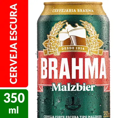 BRAHMA CERVEJA LATA MALZBIER 350ML