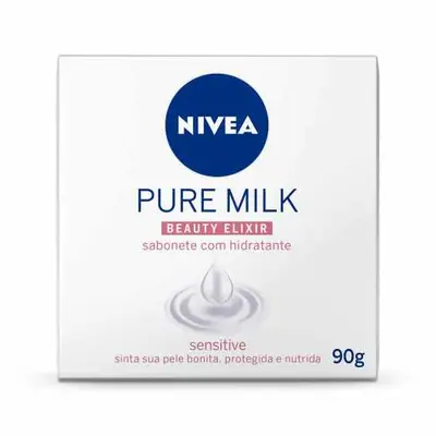 NIVEA SABONETE PURE MILK SENSITIVE 90G