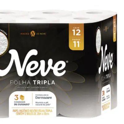 PAPEL HIGIENICO NEVE FOLHA TRIPLA L12 20M