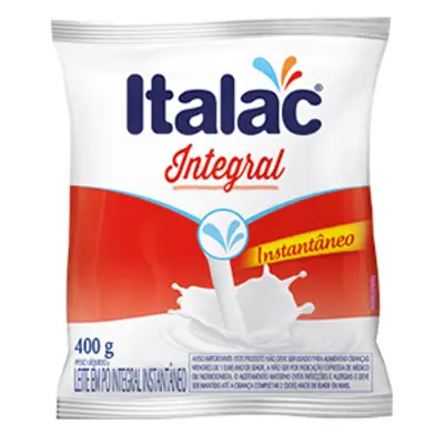 ITALAC LEITE EM PÓ INSTANTANEO INTEGRAL 400G