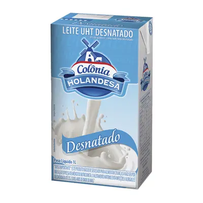 LEITE C. HOLANDESA DESNATADO 1L