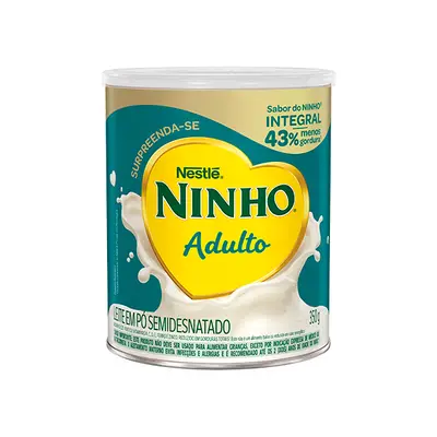 LEITE EM PO NINHO SEMIDES. ADULTO 350G