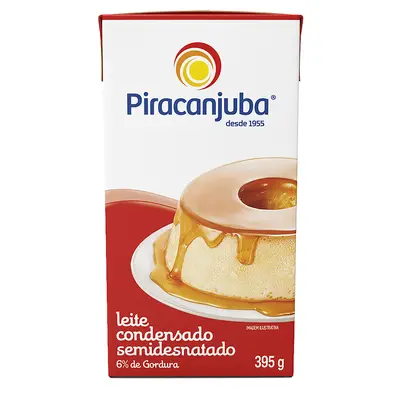 PIRACANJUBA LEITE CONDENSADO SEMIDESNATADO 395G