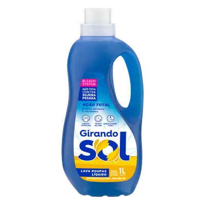 GIRANDO SOL LAVA ROUPAS AÇAO TOTAL 1L