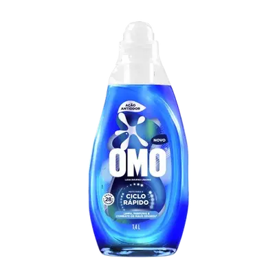 OMO LAVA ROUPAS CICLO RAPIDO ANTIODOR 1,4L