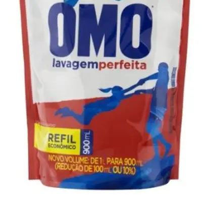 OMO LAVA ROUPAS LIQ. LAVAGEM PERFEITA 900ML