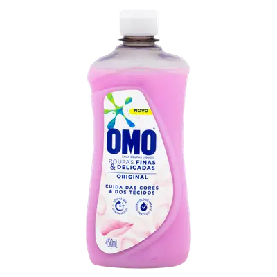 OMO LAVA ROUPAS LIQ. ROUPAS FINAS DELICADAS ORIGINAL 450ML