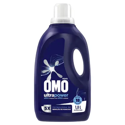 OMO LAVA ROUPAS LIQ. ULTRA POWER 1,8L