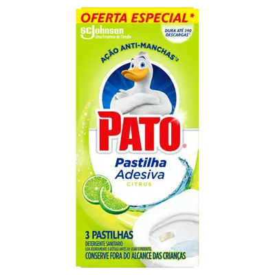 PATO PASTILHA ADESIVA CITRUS 3UN