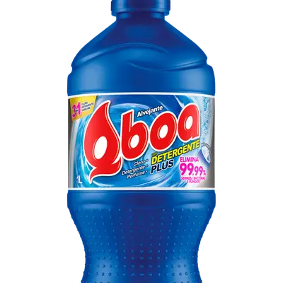 QBOA AGUA SANITARIA PLUS DETERGENTE E CLORO 1L