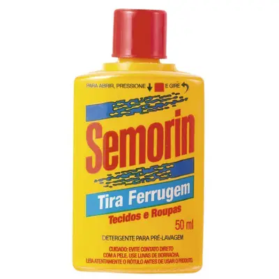SEMORIN TIRA FERRUGEM TECIDO ROUPA 50ML