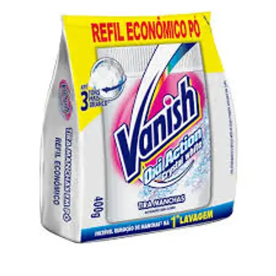 TIRA MANCHAS VANISH EM PO CRYSTAL WHITE SACHE 400G