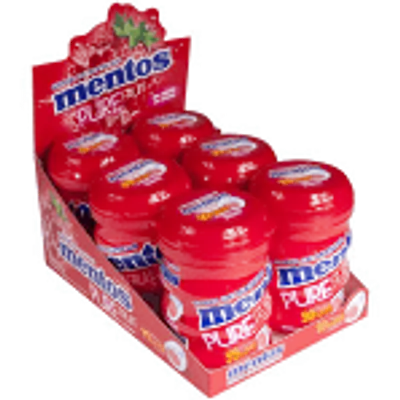 BALA MENTOS POTE FRESH MORANGO 56G