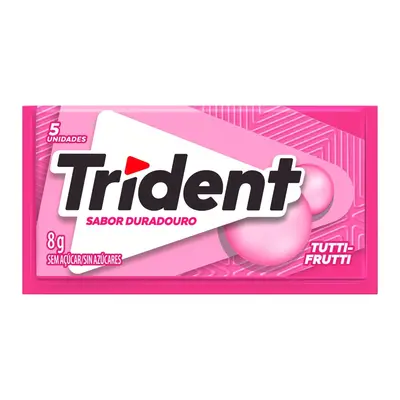 CHICLETE ADAMS TRIDENT TUTTI FRUTTI 1UN