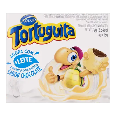 CHOCOLATE TORTUGUITA BRANCO CHOCOLATE 15,5G