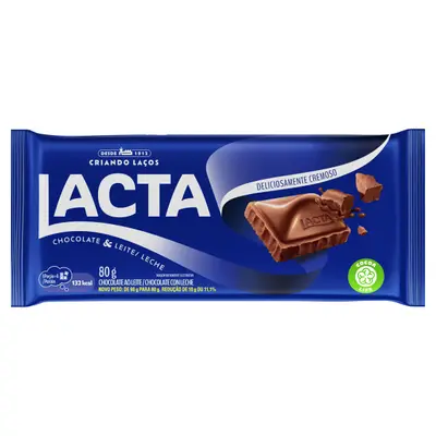 LACTA CHOC AO LEITE 80G
