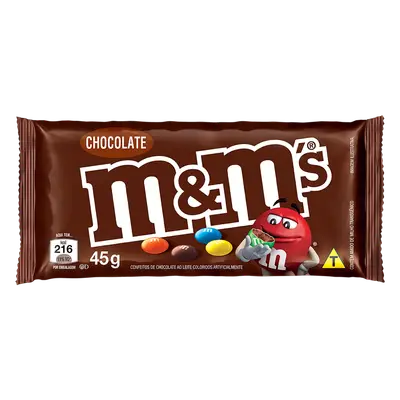 M&MS CONFEITOS SAQUINHO CHOCOLATE 40G