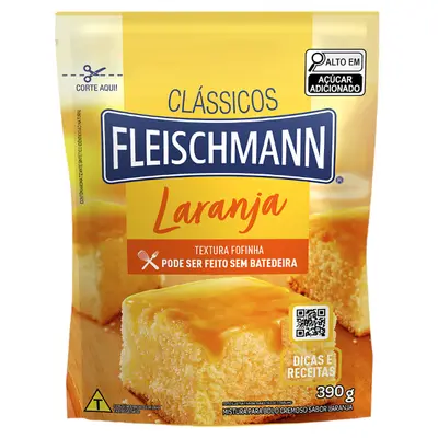 MISTURA FLEISCHMANN LARANJA CREMOSO 390G