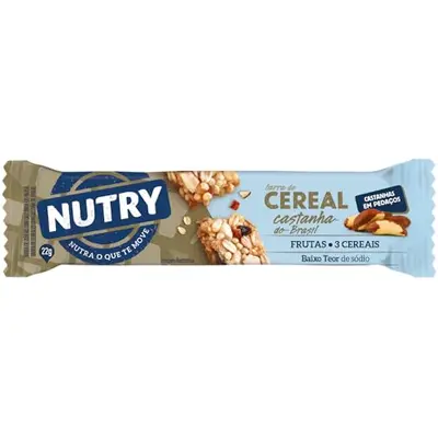 NUTRY BARRA CEREAIS CASTANHA 22G