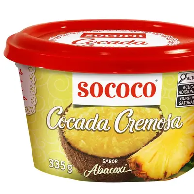 SOCOCO COCADA CREMOSA ABACAXI 335G