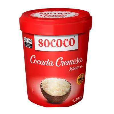 SOCOCO COCADA CREMOSA BRANCA 1,28KG