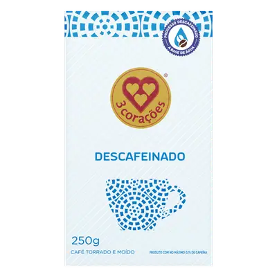 3CORACOES CAFE DESCAFEINADO 250G