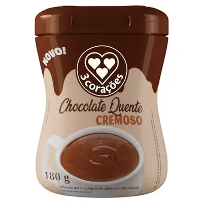 3CORACOES CAPPUCCINO CHOCOLATE QUENTE 180G