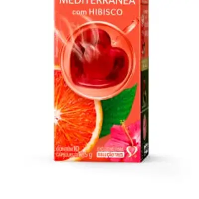 3CORAÇOES CAPSULAS CHA DE LARANJA MEDITERRANEA COM HIBISCO 25G 10CAP
