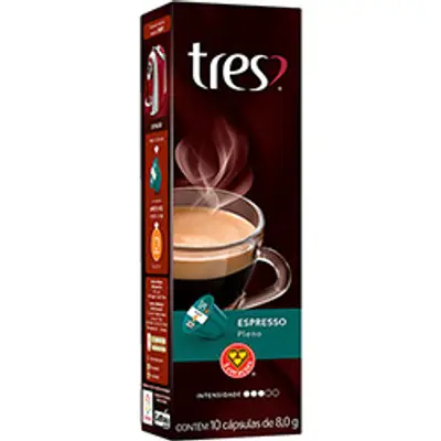 3CORAÇOES CAPSULAS EXPRESSO PLENO 80G