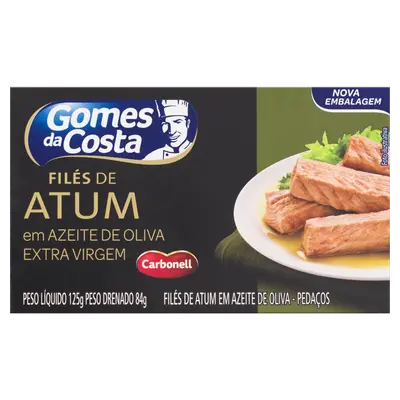 ATUM GOMES DA COSTA FILE COM AZEITE EXTRA VIRGEM 125G