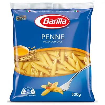 BARILLA MACARRAO COM OVOS PENNE 500G