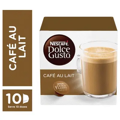 CAFE DOLCE GUSTO CAFE AU LAIT 100G 10CAP