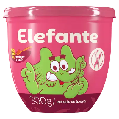 EXTRATO DE TOMATE ELEFANTE PET 300G