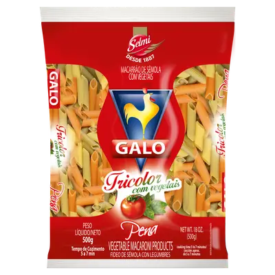 GALO MACARRAO TRICOLOR COM VEGETAIS 500G