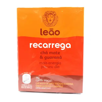 LEAO CHA MATE GUARANA RECA16G 10 SACHET