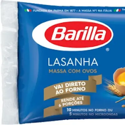 MASSA PARA LASAGNA BARILLA COM OVOS 200G