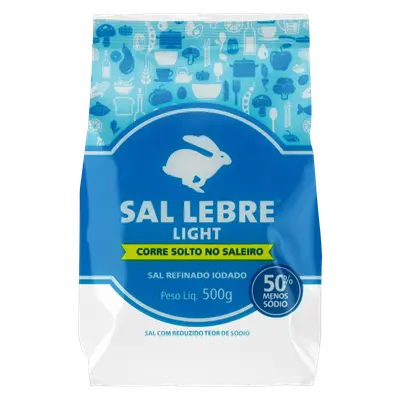 SAL LEBRE REFINADO LIGHT 500G